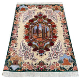 #7248 Persian Tabriz Pictoral wool on cotton base